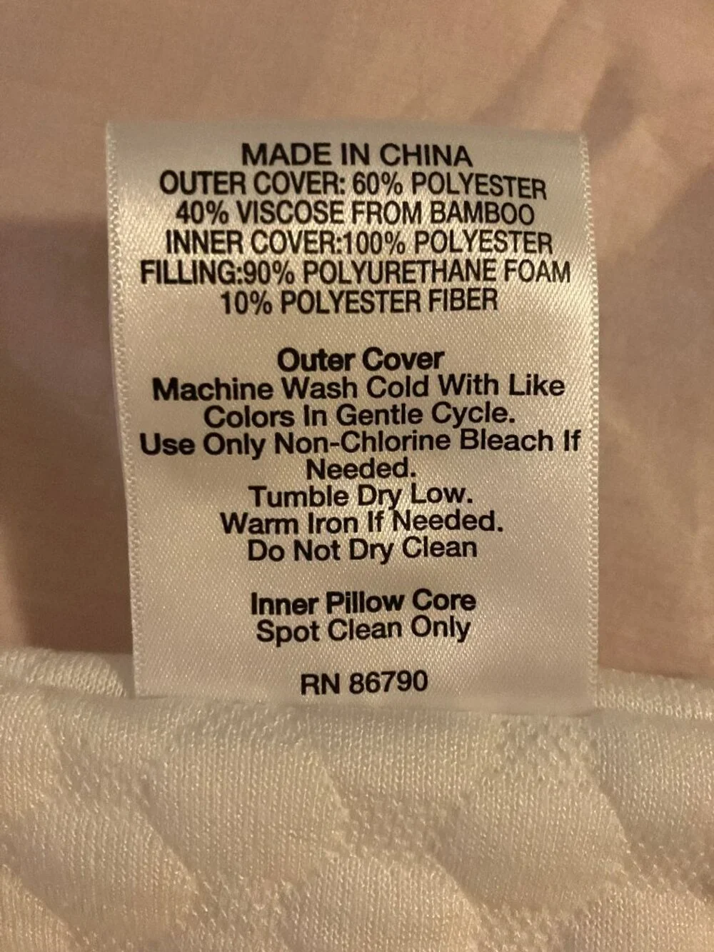 StyleWell Bamboo Blend Pillow Cover/Dust Mite Barrier (Standard Size)
